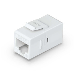 Conector Keystone Cat6 Pass-Through UniFi Ubiquiti, Pachet 12 buc., UACC-Keystone-Coupler-C6